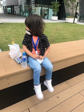 「Rodeo Crowns KIDS（ロデオクラウンズ　キッズ）のアイテム」を使った、chelmom1126さん（レディース・163cm）の春コーディネート