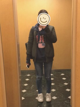 「CECIL McBEE（セシルマクビー）のアイテム（その他アウター）」を使った、naaさん（レディース・157cm）の春コーディネート