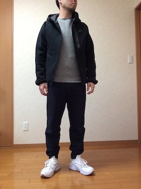 「NIKE SPORTSWEAR（ナイキスポーツウェアー）のアイテム（ジャケット/アウター）」を使った、kiyomaxさん（メンズ・167cm）の冬コーディネート
