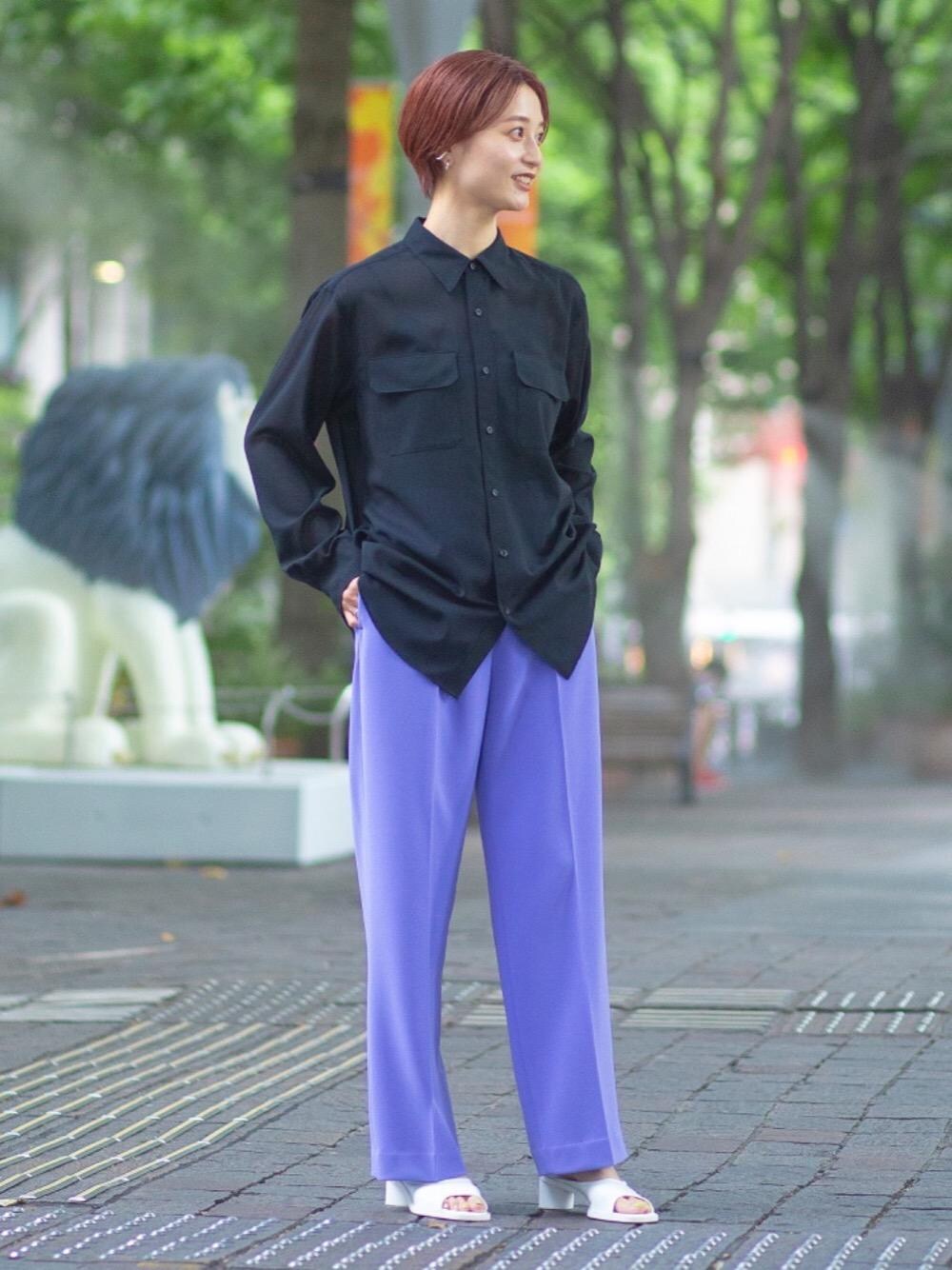 H Beauty&Youth＞DOUBLE CLOTH FLARE PANTS - スラックス