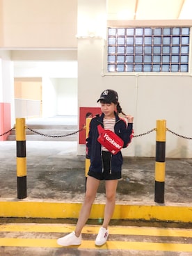 「STYLE」｜「アイテム（ナイロンジャケット）」を使った、fy_149さん（レディース・149cm）の春コーディネート