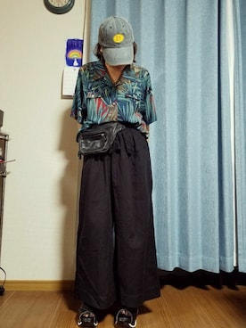 「SFW（エスエフダブリュー）のアイテム（サンダル）」を使った、にしさん（レディース・156cm）の夏コーディネート