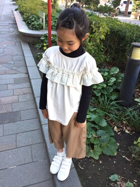 サロペット オーバーオールを使った ８歳女の子 の人気ファッションコーディネート Wear