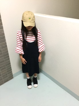 maika🍓さん（キッズ・123cm）の春コーディネート