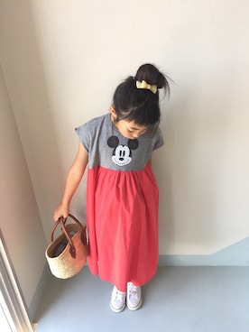 「ふんわり」｜「アイテム（その他）」を使った、maika🍓さん（キッズ・123cm）の夏コーディネート