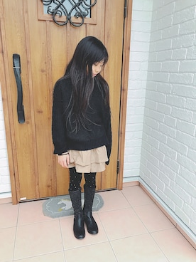maika🍓さん(キッズ・128cm)の冬コーディネート