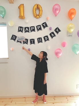 「パーティー」｜「アイテム（その他）」を使った、maika🍓さん（キッズ・128cm）の春コーディネート
