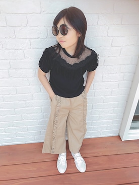 maika🍓さん（キッズ・128cm）の春コーディネート