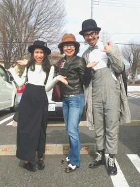 「COMME des GARCONS（コムデギャルソン）のアイテム（サロペット/オーバーオール）」を使った、Mr. Dさん（メンズ・173cm）の秋コーディネート
