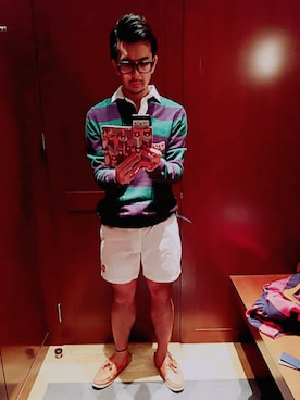 「ラガーシャツ」｜Mr. Dさん（メンズ・173cm）の冬コーディネート