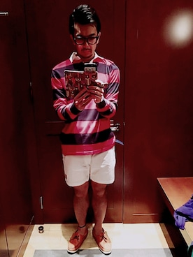 「ラガーシャツ」｜Mr. Dさん（メンズ・173cm）の冬コーディネート