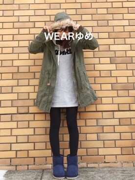 「ローリーズファーム(LOWRYS FARM)」｜「アイテム（モッズコート）」を使った、ゆめ⑅︎◡̈︎*さん（レディース・155cm）の秋コーディネート