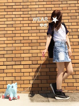 「エクストララージ」｜「アイテム（その他）」を使った、ゆめ⑅︎◡̈︎*さん（レディース・155cm）の夏コーディネート