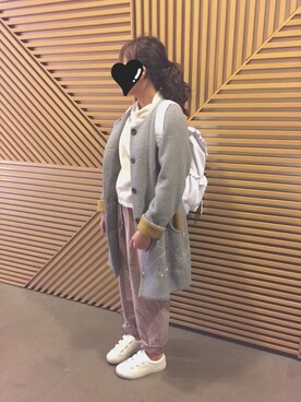 「POU DOU DOU（プードゥドゥ）のアイテム（その他アウター）」を使った、ゆきちゃんさん（レディース・154cm）の冬コーディネート