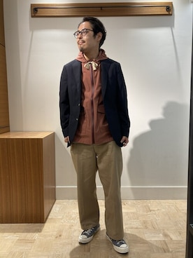 「NOLLEY'S goodman（ノーリーズグッドマン）のアイテム（ブルゾン）」を使った、NOLLEYS MENS stylingさん（メンズ・173cm）の春コーディネート