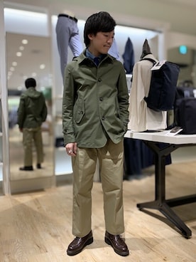 「NOLLEY'S goodman（ノーリーズグッドマン）のアイテム（ブルゾン）」を使った、NOLLEYS MENS stylingさん（メンズ・169cm）の春コーディネート