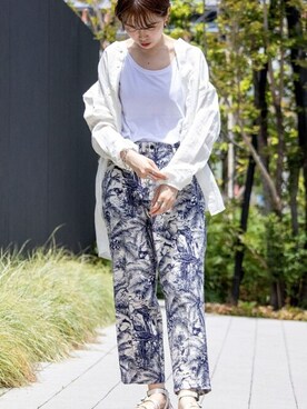 「NOLLEY'S goodman（ノーリーズグッドマン）のアイテム」を使った、NOLLEYS MENS stylingさん（レディース・164cm）の夏コーディネート