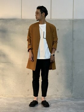 「Stutostein Nolley's（シュテットシュタインノーリーズ）のアイテム（トップス）」を使った、NOLLEYS MENS stylingさん（メンズ・173cm）の夏コーディネート
