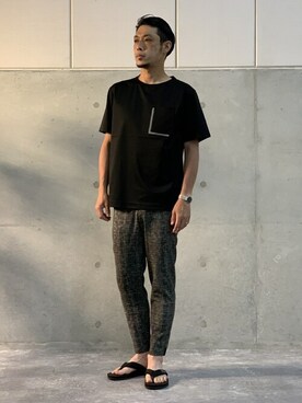 「Stutostein Nolley's（シュテットシュタインノーリーズ）のアイテム（パンツ）」を使った、NOLLEYS MENS stylingさん（メンズ・173cm）の夏コーディネート