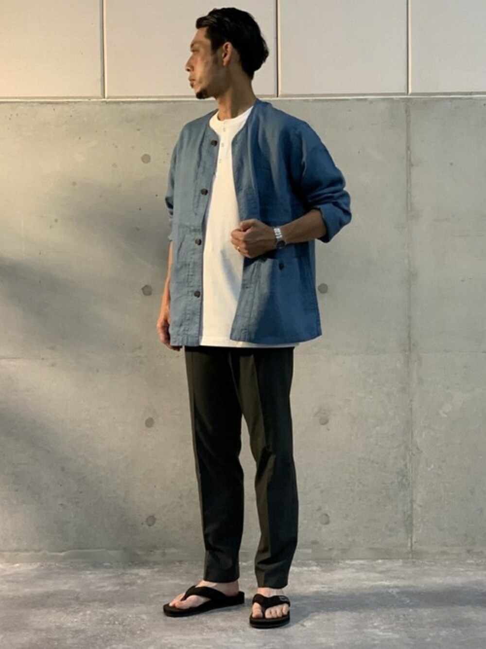 NOLLEY'S goodman（ノーリーズグッドマン）の「リネンノーカラー