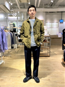 「爽やかコーデ」｜「アイテム（ブルゾン）」を使った、NOLLEYS MENS stylingさん（メンズ・170cm）の秋コーディネート
