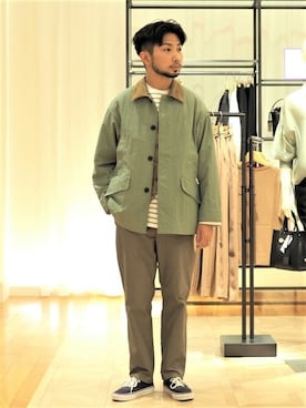 「爽やかコーデ」｜「アイテム（ブルゾン）」を使った、NOLLEYS MENS stylingさん（メンズ・174cm）の秋コーディネート
