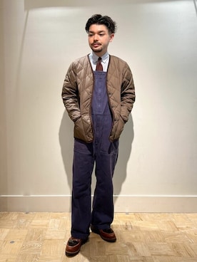 「NOLLEY'S goodman（ノーリーズグッドマン）のアイテム（オールインワン・サロペット）」を使った、NOLLEYS MENS stylingさん（メンズ・165cm）の秋コーディネート