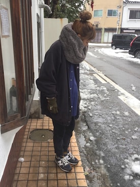 「INFIELDER DESIGN（インフィールダーデザイン）のアイテム」を使った、はなこさん（レディース・160cm）の冬コーディネート