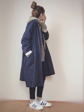 「JOURNAL STANDARD LUXE（ジャーナルスタンダード　ラックス）のアイテム（その他アウター）」を使った、はなこさん（レディース・160cm）の冬コーディネート