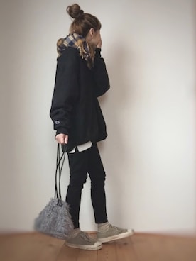 「ability（アビリティ）のアイテム（トップス）」を使った、はなこさん（レディース・160cm）の冬コーディネート