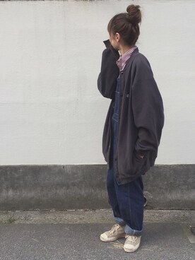 「BEAMS BOY（ビームスボーイ）のアイテム（つなぎ/オールインワン）」を使った、はなこさん（レディース・160cm）の春コーディネート