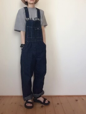 「BEAMS BOY（ビームスボーイ）のアイテム（つなぎ/オールインワン）」を使った、はなこさん（レディース・160cm）の春コーディネート