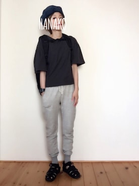 「RAY CASSIN（レイカズン）のアイテム（ハンチング/ベレー帽）」を使った、はなこさん（レディース・160cm）の夏コーディネート