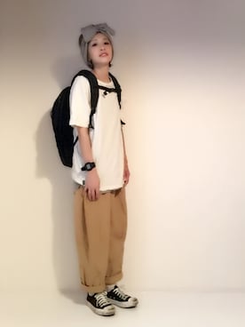 「ikka（イッカ）のTCワッフルレイヤードタンクトップ（タンクトップ）」を使った、はなこさん（レディース・160cm）の夏コーディネート