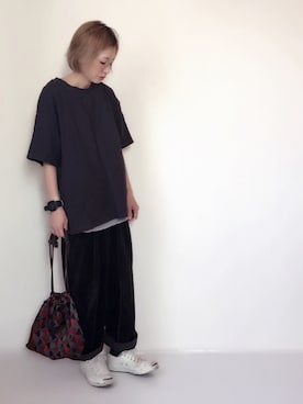 「ikka（イッカ）のTCワッフルレイヤードタンクトップ（タンクトップ）」を使った、はなこさん（レディース・160cm）の秋コーディネート