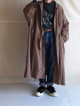 「春めきシューズ」｜「アイテム（シャツワンピース）」を使った、はなこさん（レディース・160cm）の春コーディネート