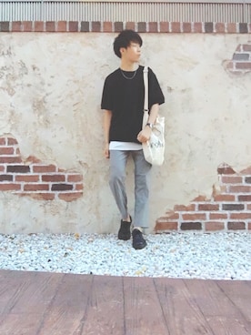 「アイテム（バングル/リストバンド）」を使った、しゅんさん（メンズ・170cm・20代）の夏コーディネート