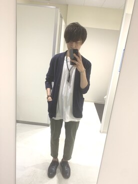 「アイテム（バングル/リストバンド）」を使った、しゅんさん（メンズ・170cm・20代）の春コーディネート