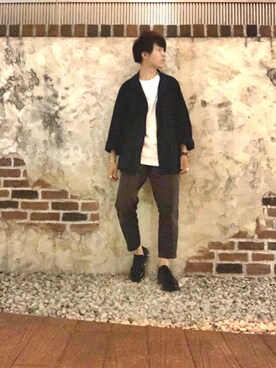 「Daniel Wellington」｜「アイテム（ブルゾン）」を使った、しゅんさん（メンズ・170cm）の春コーディネート