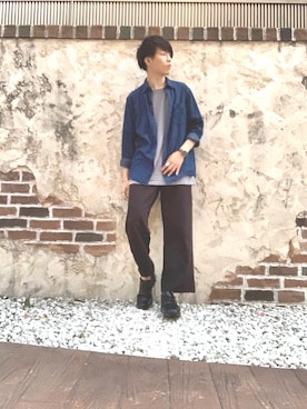 「アイテム（バングル/リストバンド）」を使った、しゅんさん（メンズ・170cm・20代）の春コーディネート