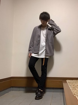 「417 EDIFICE（フォーワンセブンエディフィス）のアイテム（ブルゾン）」を使った、しゅんさん（メンズ・170cm）の秋コーディネート