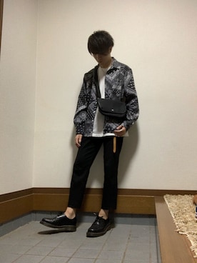 「Burner（バーナー）のアイテム（トップス）」を使った、しゅんさん（メンズ・170cm）の秋コーディネート