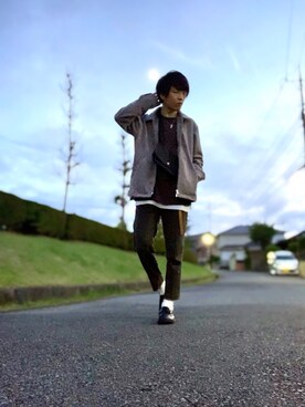 「417 EDIFICE（フォーワンセブンエディフィス）のアイテム（ブルゾン）」を使った、しゅんさん（メンズ・170cm）の秋コーディネート