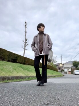「417 EDIFICE（フォーワンセブンエディフィス）のアイテム（ブルゾン）」を使った、しゅんさん（メンズ・170cm）の秋コーディネート