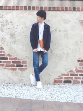「adidas neo（アディダスネオ）のアイテム（スニーカー）」を使った、しゅんさん（メンズ・170cm）の春コーディネート
