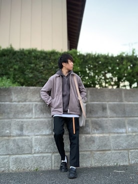 「417 EDIFICE（フォーワンセブンエディフィス）のアイテム（ブルゾン）」を使った、しゅんさん（メンズ・170cm）の秋コーディネート