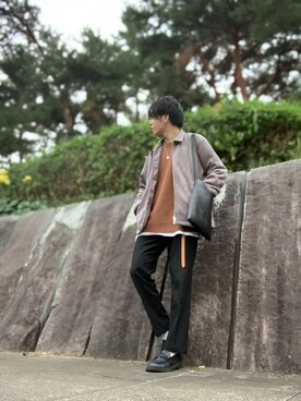 「417 EDIFICE（フォーワンセブンエディフィス）のアイテム（ブルゾン）」を使った、しゅんさん（メンズ・170cm）の秋コーディネート