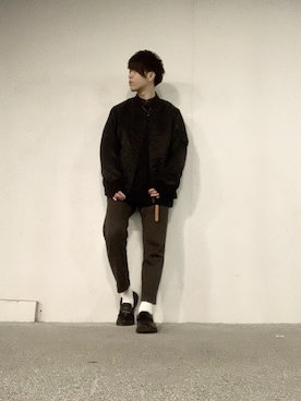 「NIIRUS（ニールス）のアイテム」を使った、しゅんさん（メンズ・170cm）の冬コーディネート