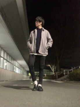 「417 EDIFICE（フォーワンセブンエディフィス）のアイテム（ブルゾン）」を使った、しゅんさん（メンズ・170cm）の冬コーディネート