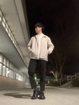 「SETUP7（セットアップセブン）のアイテム（ジャケット/アウター）」を使った、しゅんさん（メンズ・170cm）の春コーディネート